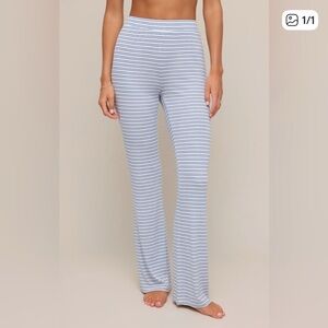 Z Supply Blue and White Striped Pajama Pants